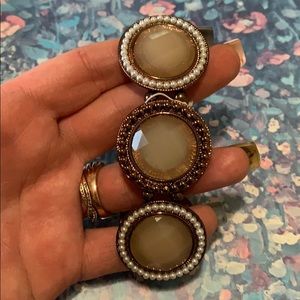 Beautiful bronze Bracelet with Accent stones